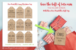 Funny Christmas gift tag ideas free printables