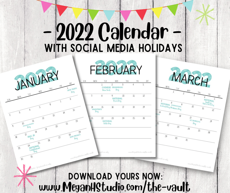 free 2022 social media holiday calendar download
