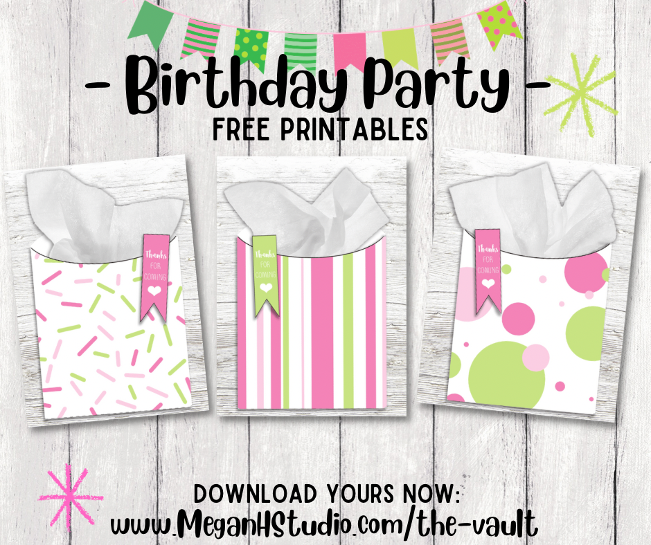Free birthday party printable templates 
