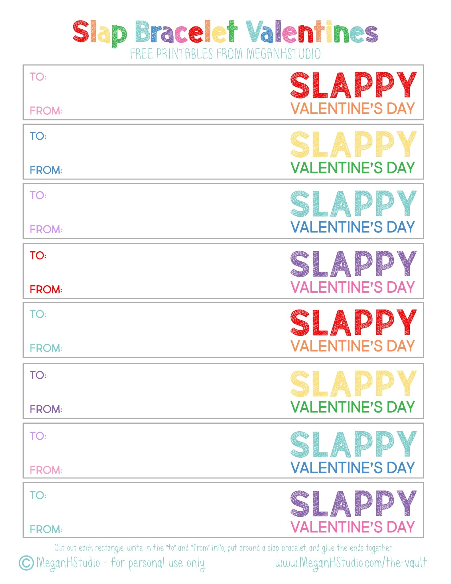 Free SLAPPY Valentine’s Day Printables MeganHStudio