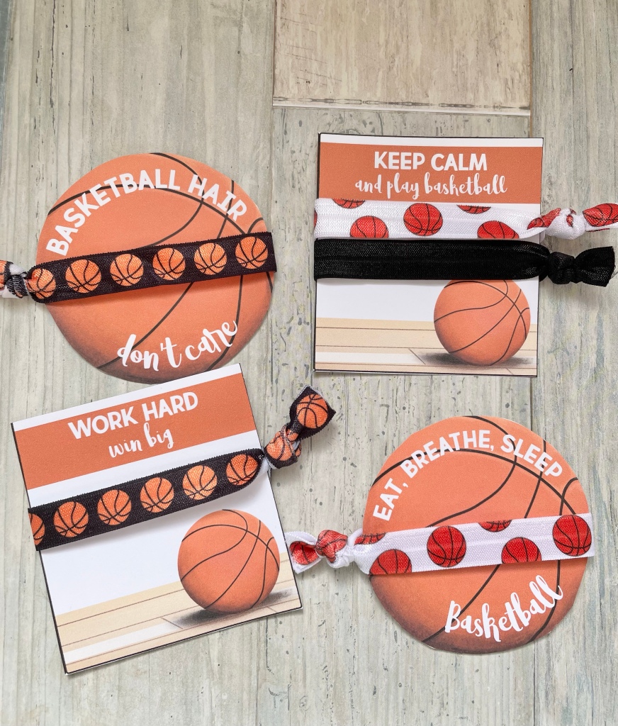 Basketball themed party favors for girls, basketball mom gifts easy