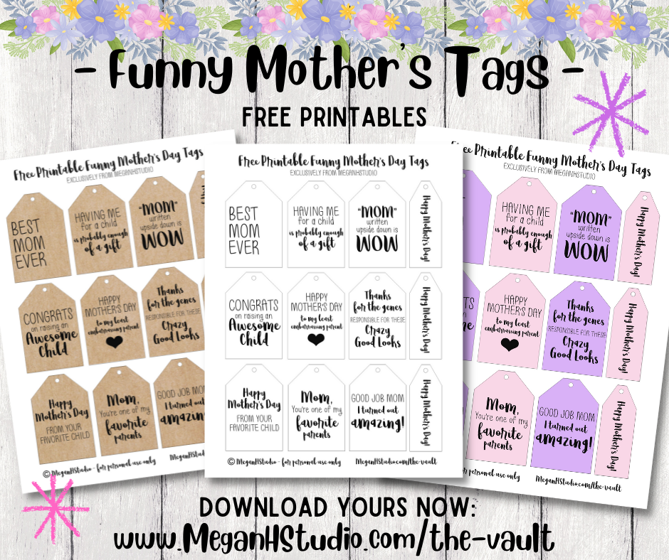 free printable mother's day gift tags
