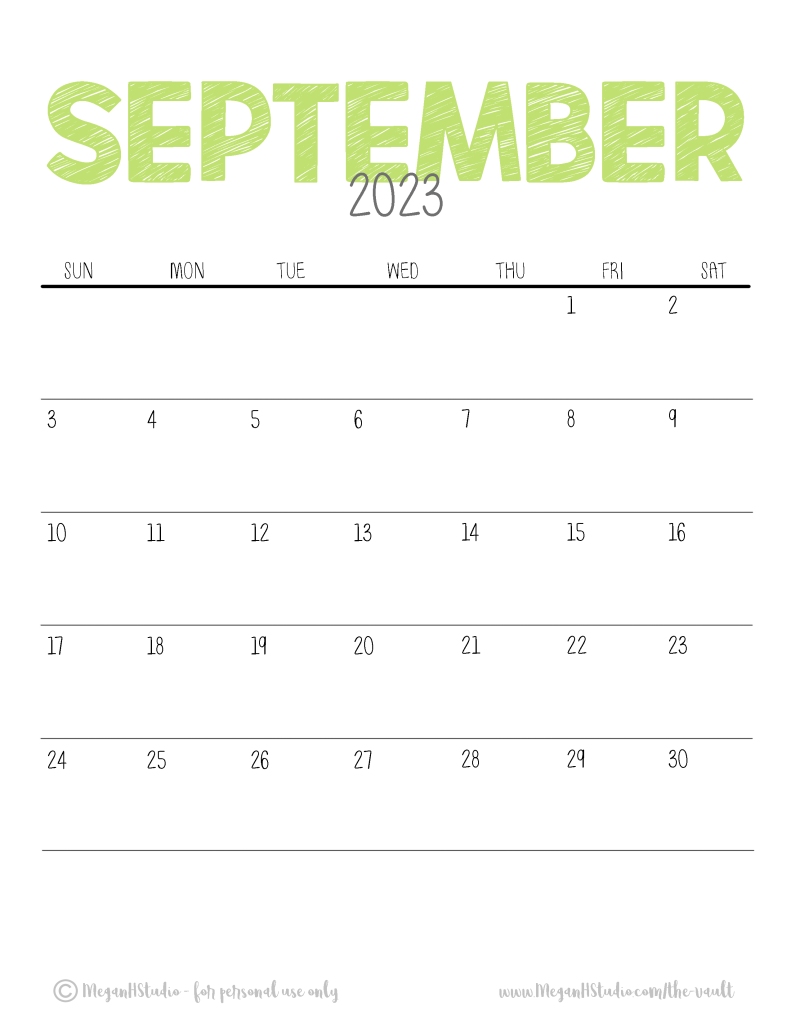 free printable september 2023 blank calendar